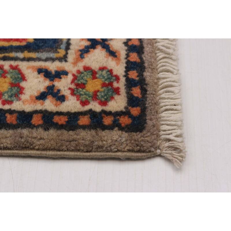 ECARPETGALLERY Hand-knotted Uzbek Ghazni Taupe Wool Rug - 2'8 x 9'6