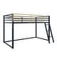 preview thumbnail 7 of 20, Little Seeds Monarch Hill Haven Twin Size Metal Junior Loft Bed Navy