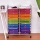 preview thumbnail 3 of 5, Costway 20 Drawer Rolling Storage Cart Scrapbook Paper Office School - 25'' W x 15'' D x 35'' H