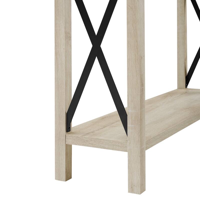 Middlebrook Kujawa 46-inch Wide X-frame Farmhouse Entry Table