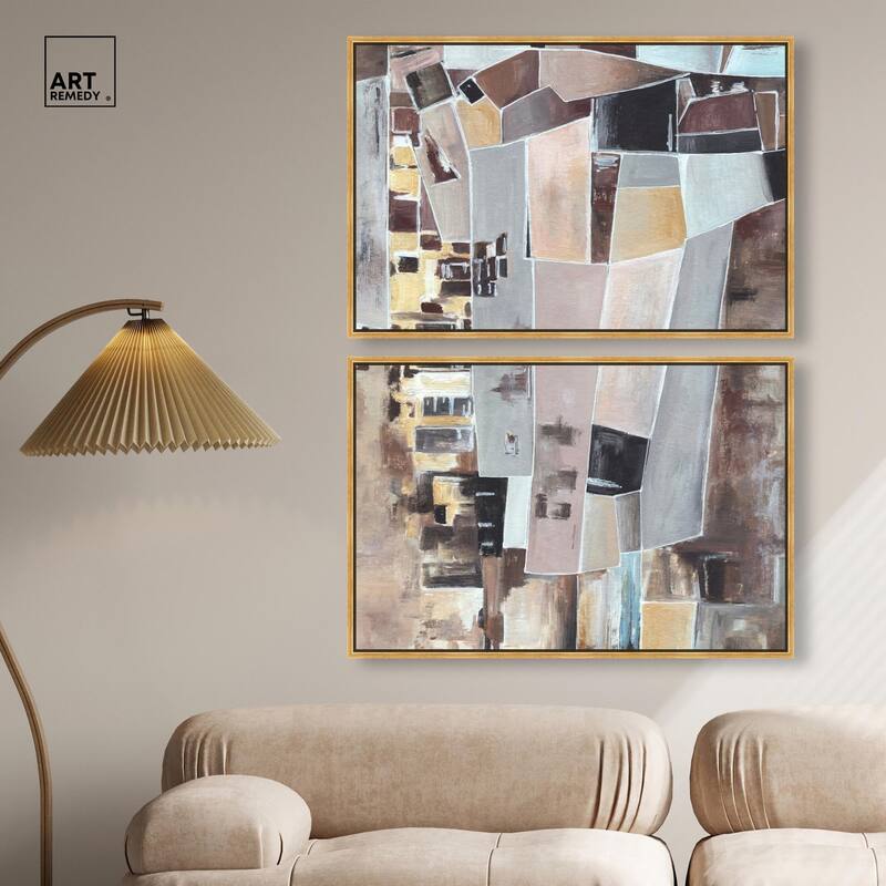 Wall Fragments Canvas Set of 2 by Art Remedy