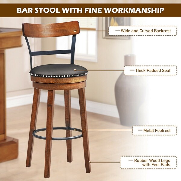 Wide counter height shop chairs