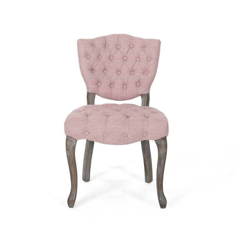 Crosswind Diamond Stitch Fabric Dining Chair by Christopher Knight Home