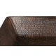 preview thumbnail 7 of 10, 20-in Rectangle Vessel Hammered Copper Sink (VREC2014DB)