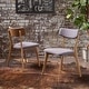 preview thumbnail 1 of 77, Chazz Mid Century Upholstered Dining Chairs (Set of 2) by Christopher Knight Home