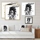 preview thumbnail 4 of 9, Designart 'Monochrome Portrait of African American Woman II' Modern Framed Canvas Wall Art Print