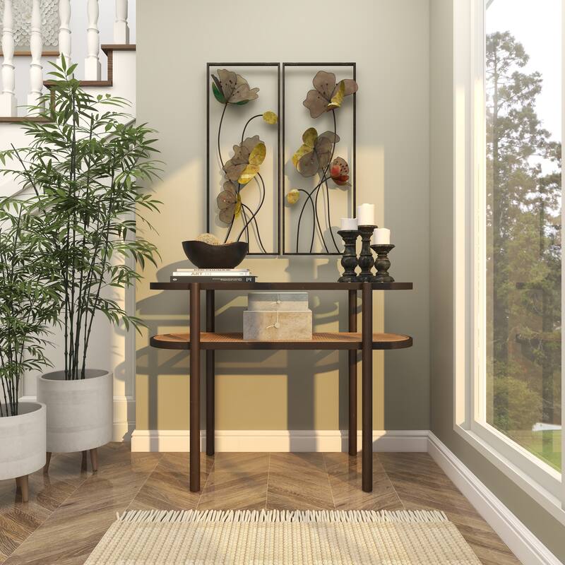 Teak Wood Handmade Decorative Bowl with Natural Grooves - Brown or Black - Roche River Decor