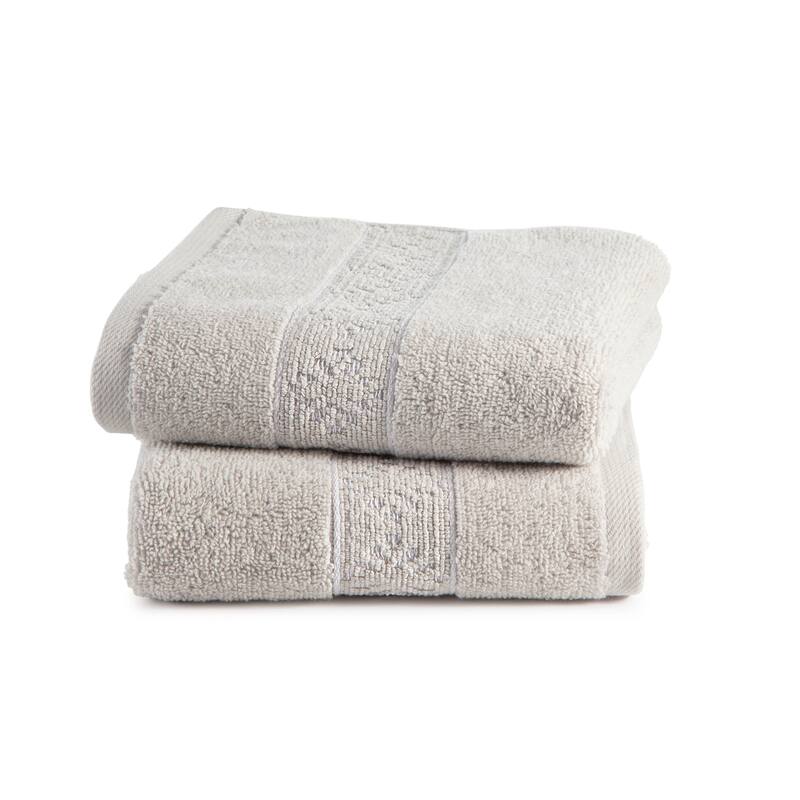 Clean Design Home x Martex 2-Pack Hand Towel Set - Towel Set - Grey