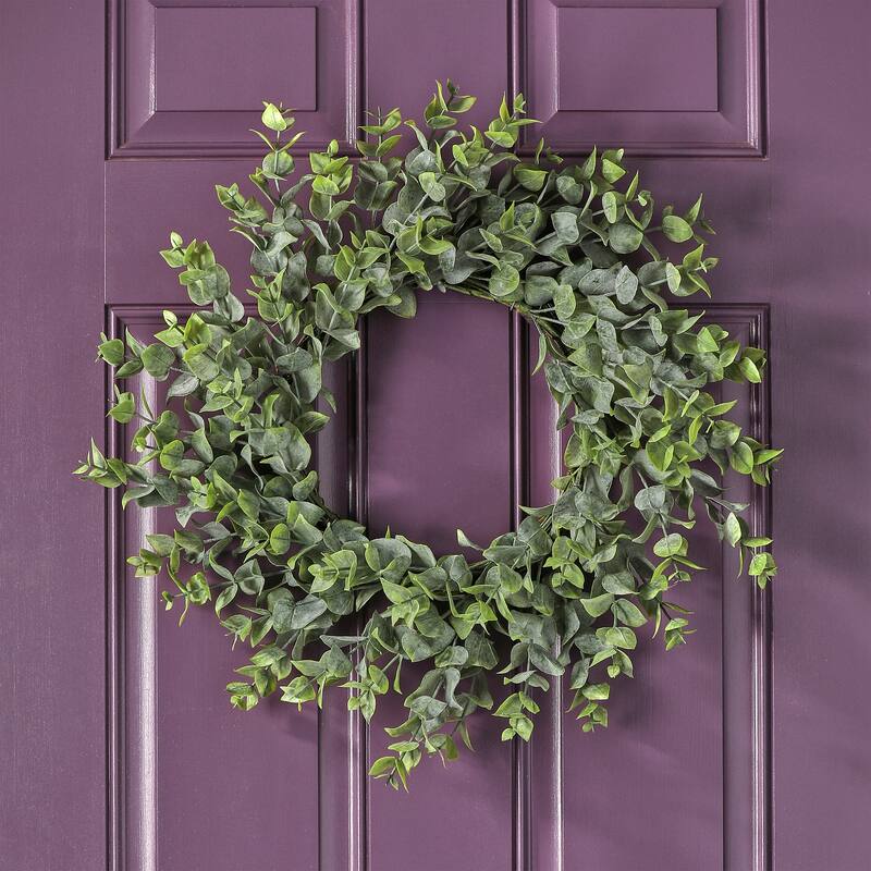 22" UV Eucalyptus Wreath