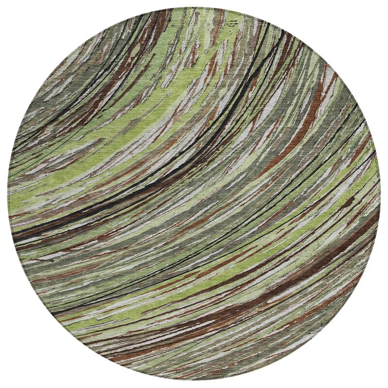 HomeRoots Abstract Transitional Rectangle Outdoor Rug