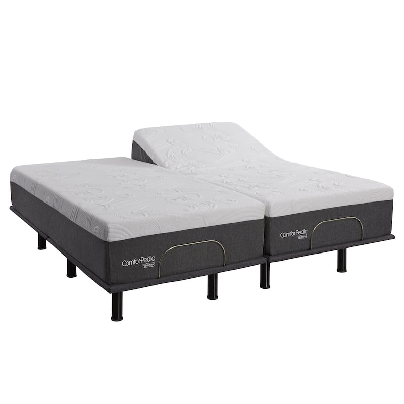 ComforPedic from BeautyRest 12-inch NRGel Mattress and Adjustable Bed Set