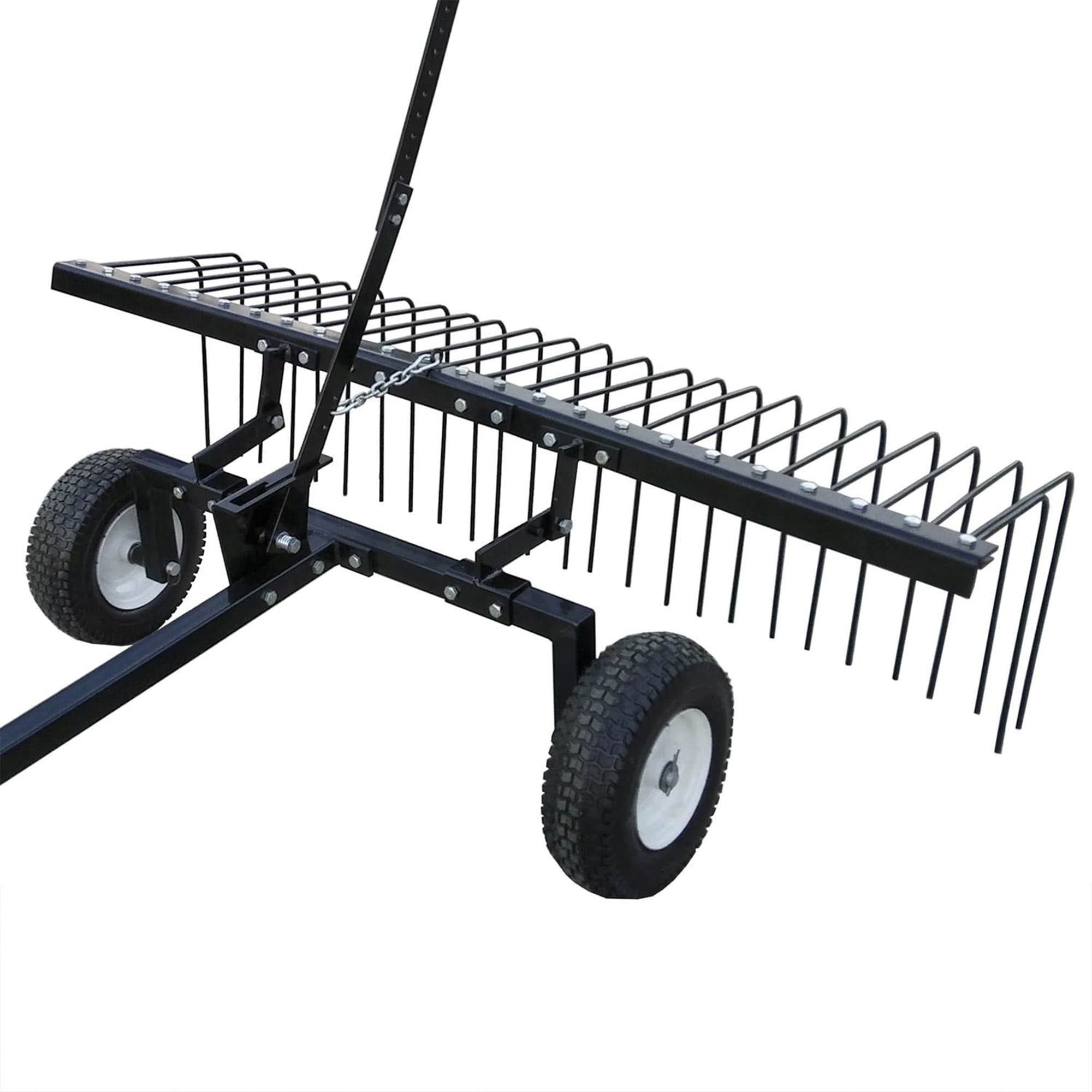 Yard Tuff 60 Pine Straw ATV Tow Behind Steel Landscape Rake w/ Wheels &  Handle - 102 - Bed Bath & Beyond - 35238957