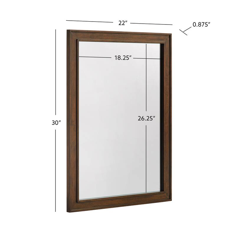 Frank Lloyd Wright USONIA® Progression 22 or 28-inch Wood Mirror