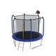 preview thumbnail 3 of 6, 8FT Outdoor Trampoline with Basketball Hoop and Enclosure