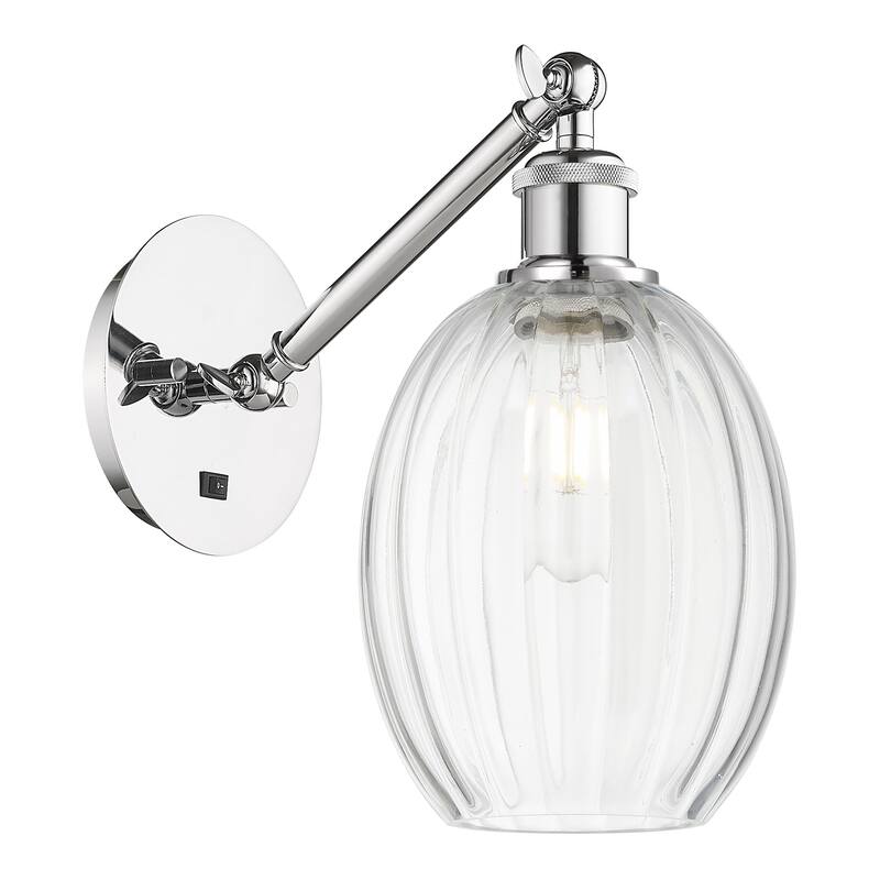 Innovations Lighting 317-1W-11-7 Preston Sconce Preston 11" Tall Wall - Polished Chrome / Clear