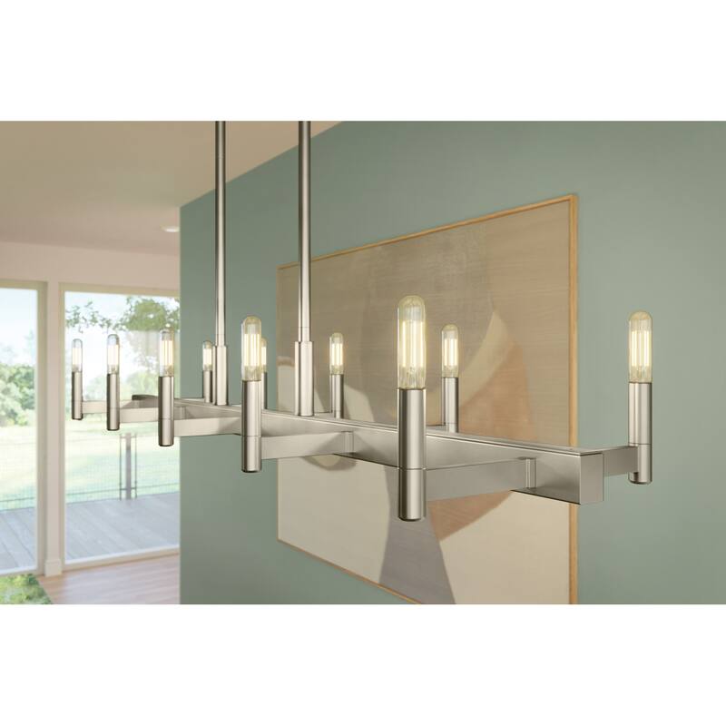 Kichler Lighting Ezro 50 in. 10-Light Linear Chandelier