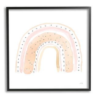 Stupell Pastel Rainbow Patterned Doodle Stripes Framed Giclee ...