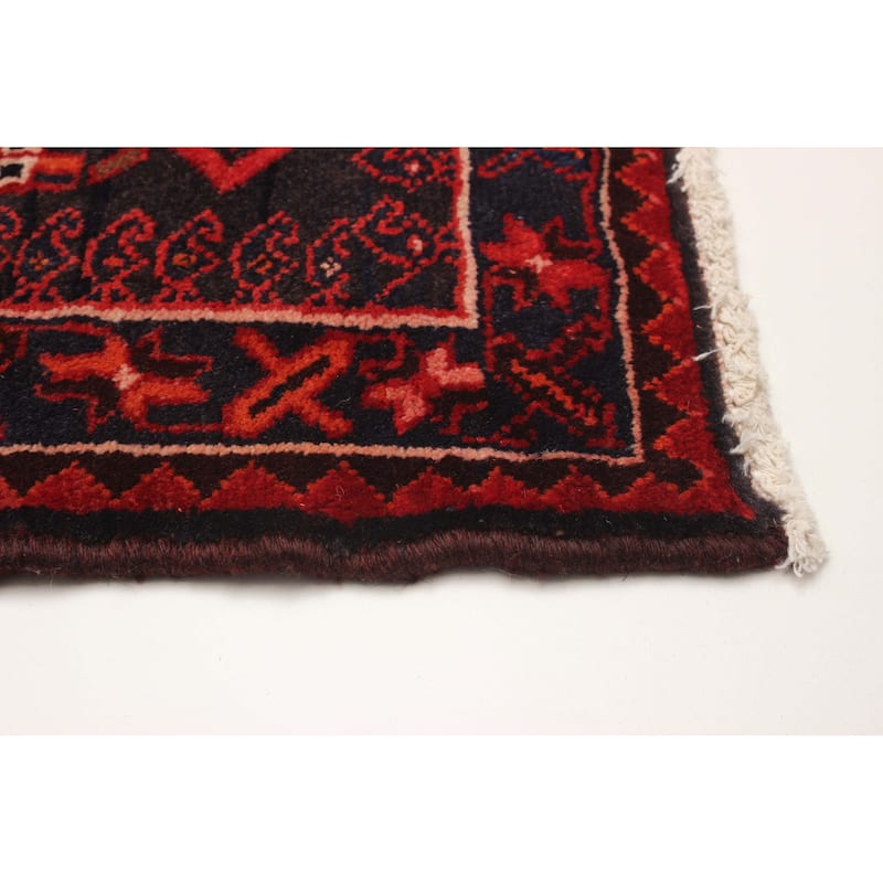 ECARPETGALLERY Hand-knotted Andelz Black Wool Rug - 3'6 x 9'9