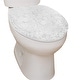 preview thumbnail 103 of 189, Home Weavers Waterford Collection Cotton Toilet Lid Rug | Elastic Fit | Fit Most Standard Toilet Lid | 18"x18"