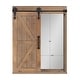 preview thumbnail 28 of 26, Cates Decorative Wood Wall Cabinet with Vanity Mirror and Barn Door