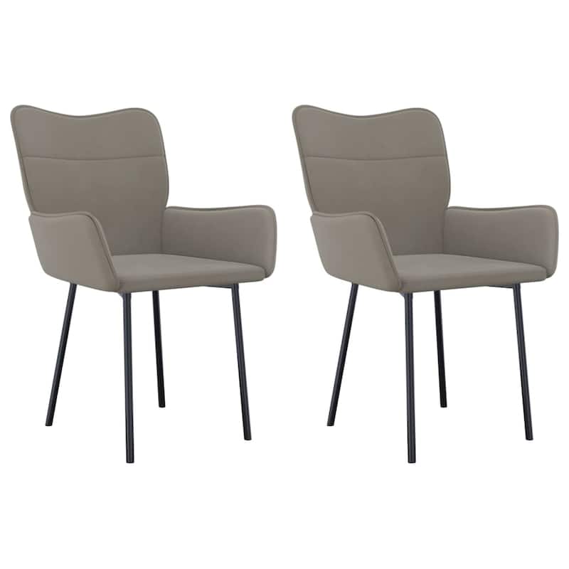 vidaXL Dining Chairs 2 Pcs Accent Upholstered Chair for Living Room Velvet - 21.7" x 23" x 32.1"