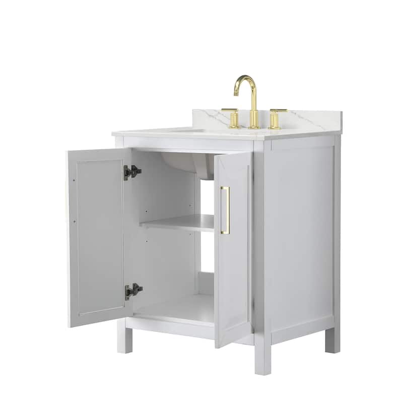 Wyndham Collection WCV252530S-QTZ-US3MXX Daria 30" Free Standing