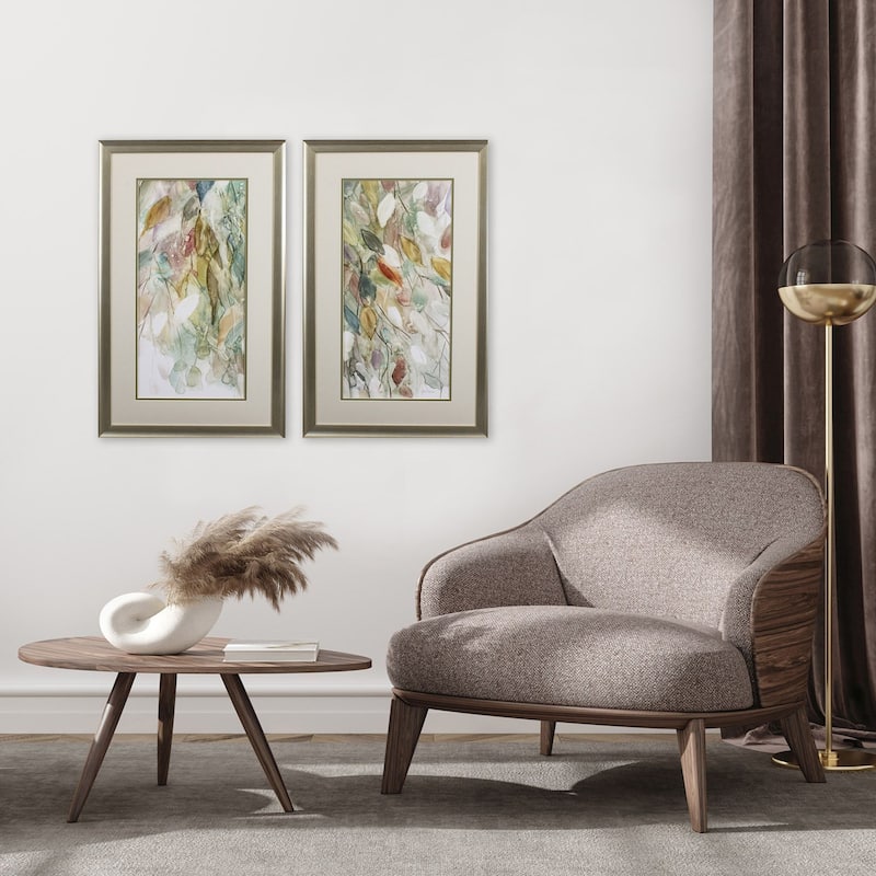 Rainy Cascade S/2 Framed Art Under glass