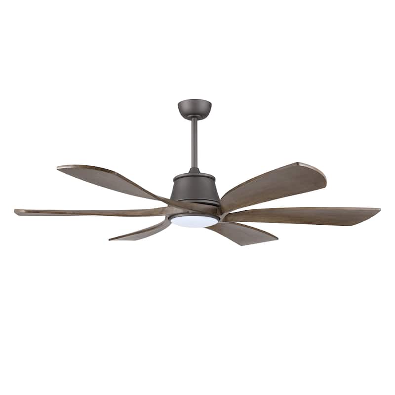 MLiAN 60 inch 6-Blades Indoor Smart LED Ceiling Fan With Remote... - 60inch