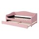 preview thumbnail 23 of 34, Roomfitters Teddy Fleece Twin Size Upholstered Daybed with Light and Trundle, Durable & Easy to Assemble, Ideal for Bedrooms