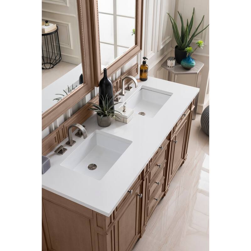 James Martin Vanities 157-V60D-3WZ Bristol 60" Free Standing Double