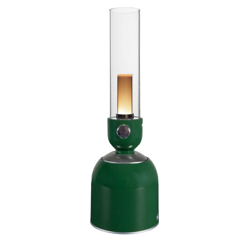 Novelty Lights Rechargeable 3-in-1 Camping Lantern with Bluetooth Speaker, Green - Green