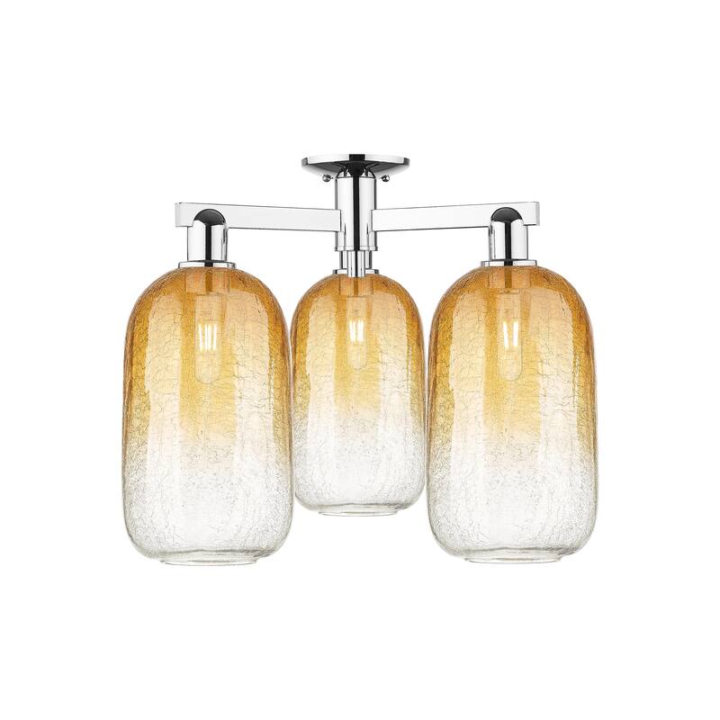 Innovations Lighting Downtown Urban - Brookhaven Cloche - 3 Light 25" Semi-Flush Mount