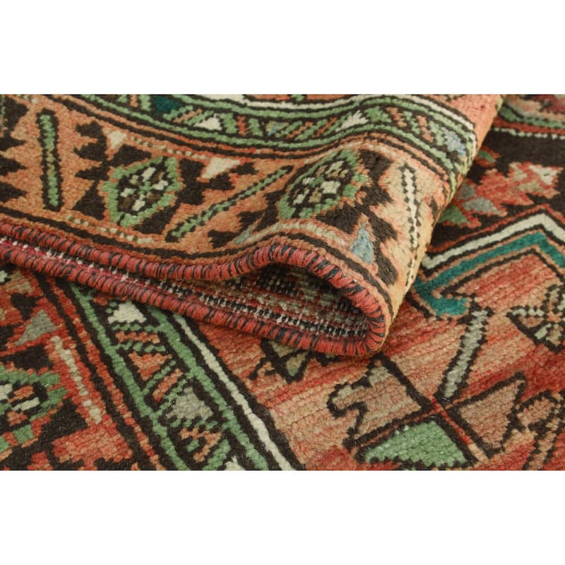 Fine Vintage Distressed Sallsbur Rust/Brown Rug - 4'2" x 7'5"