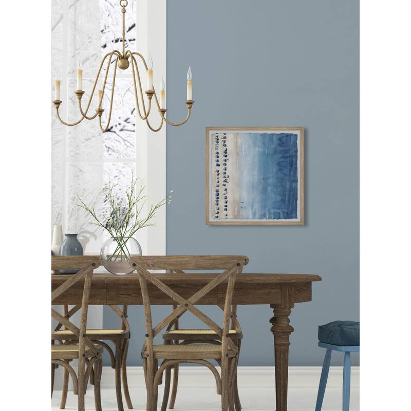 Blue Sun Loungers II Framed Wall Art, Elegant Home Touch - Sophisticated Artwork for Refined Décor