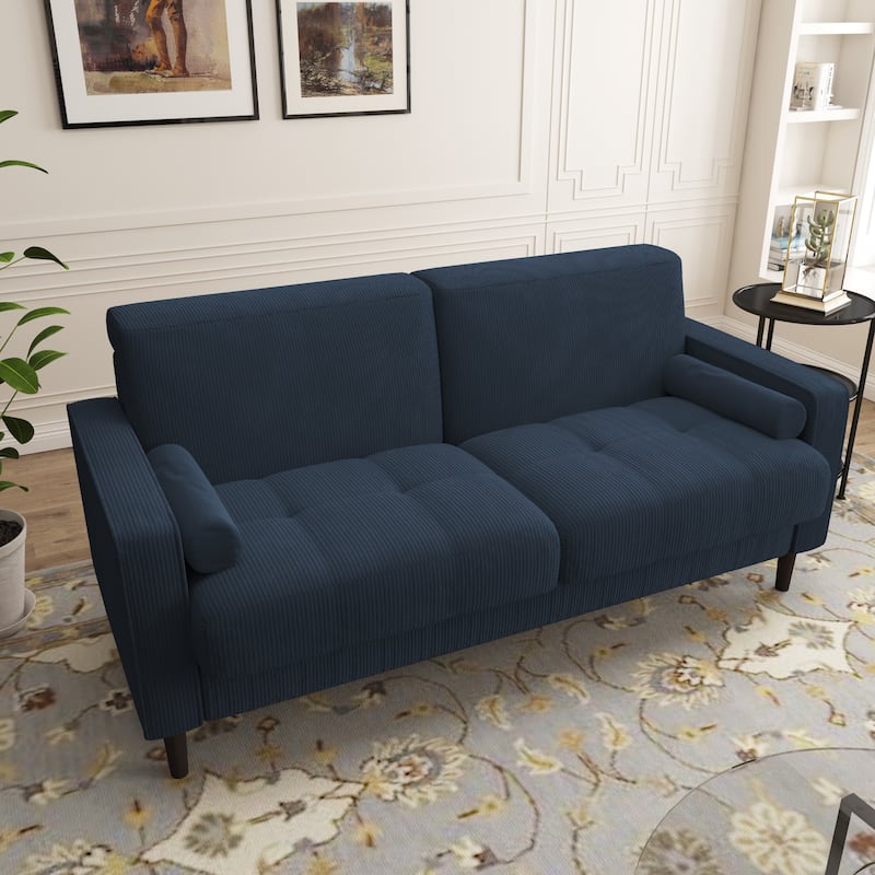 63.3"W Living Room Corduroy Loveseat Sofa