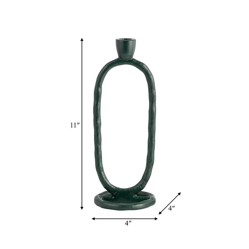 Sagebrook Home Oval Ring Taper Candle Holder