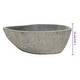 preview thumbnail 9 of 7, vidaXL Bathroom Basin, (14.6-18.1)x(11.4-14.2)x4.5 Inches, River Stone
