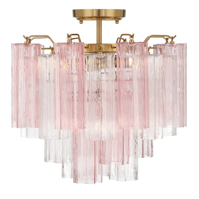 Crystorama Lighting Group ADD-300-SP_CEILING Addis 4 Light 18" Wide