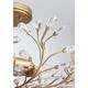 preview thumbnail 5 of 28, Flavia 4-light Crystal Beaded 9-Branch Semi-Flush Mount - 18 inches in diameter x 12 inches H