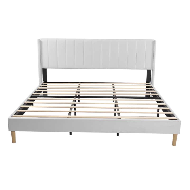 Alazyhome Upholstered Platform Bed Frame