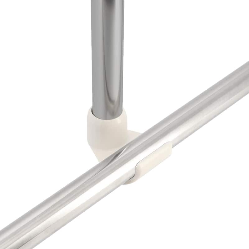 Adjustable Ceiling Curtain Rod - Mount Support for Bathtub or Shower Curtain Rod