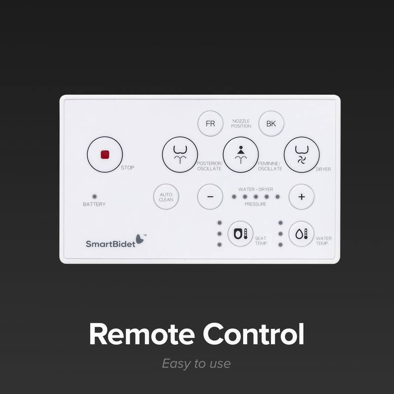 SmartBidet SB-2400 Electric Bidet Seat for Elongated or Round Toilets