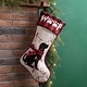 preview thumbnail 27 of 51, Glitzhome 21"L LED Embroidered Linen Reindeer Cat Dog Christmas Stockings