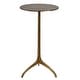 preview thumbnail 1 of 0, 25" Gold Solid Round Tripod Accent Table