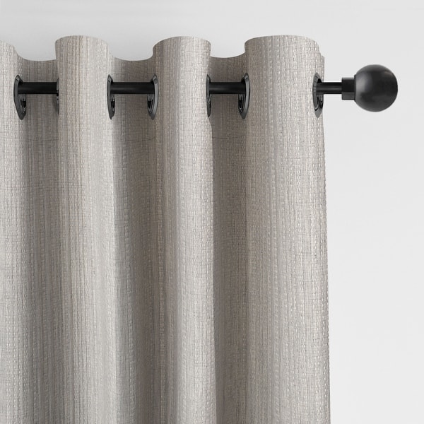 slide 2 of 5, 6ix Tailors Payton Natural Grommet Top Drapery Panels Set of 2