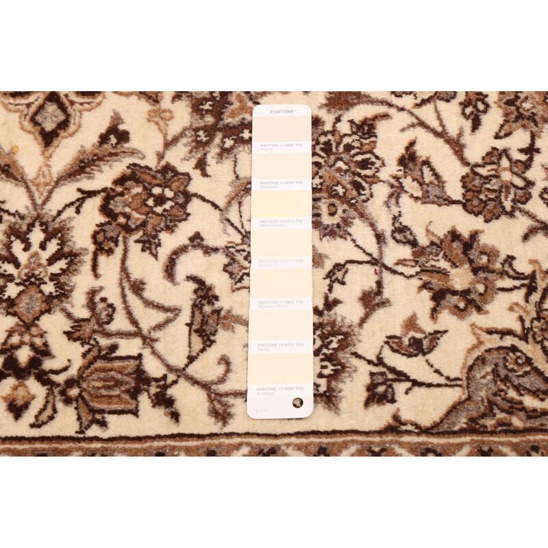 ECARPETGALLERY Hand-knotted Kayseri Cream Wool Rug - 4'11 x 7'4