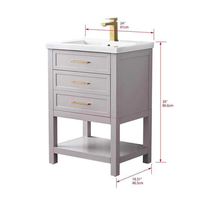 Sudio Design Arlo 24" Single Bathroom Vanity