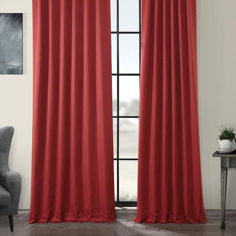 Exclusive Fabrics Room Darkening 84-inch Curtain Panel Pair (2 Panels)