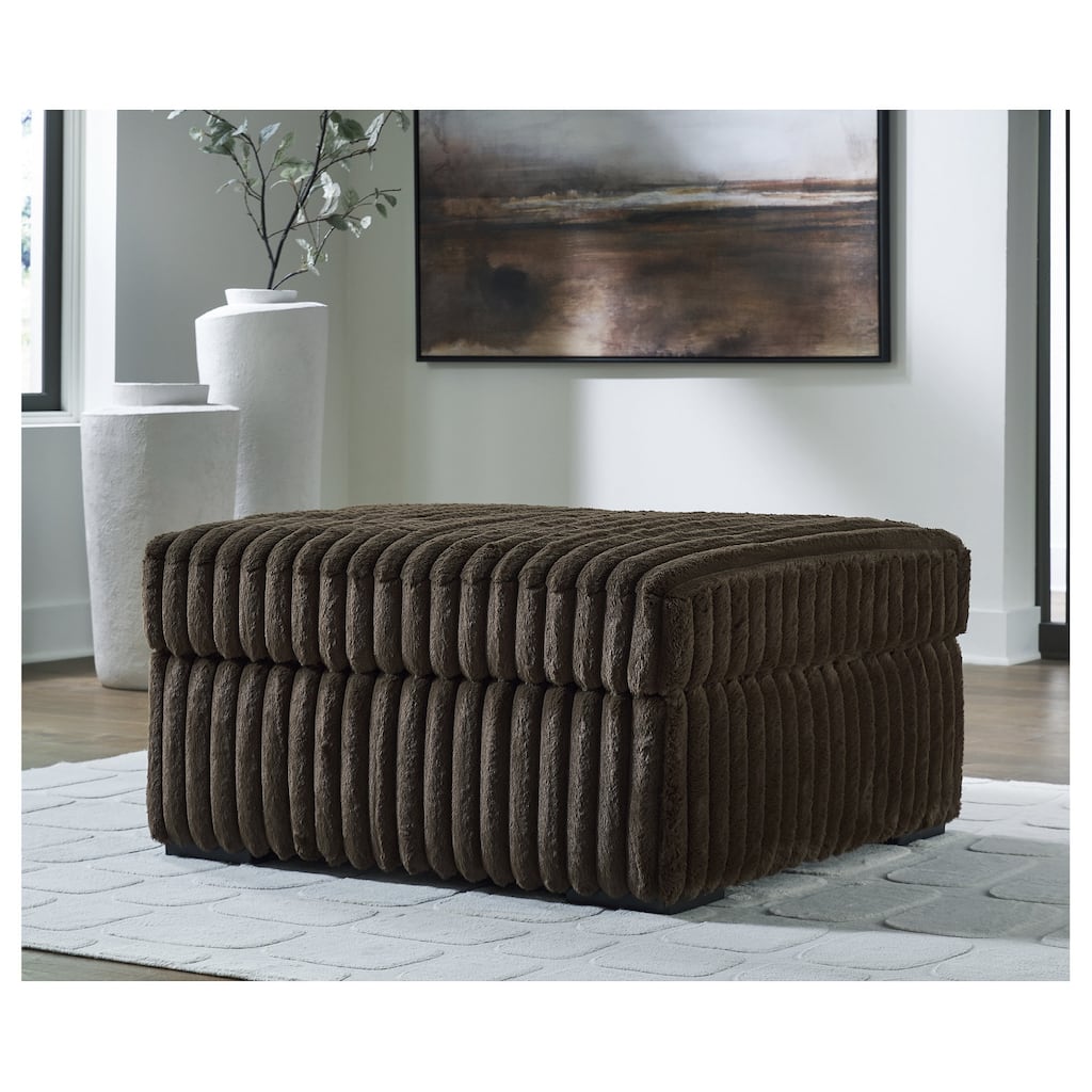 Signature Design by Ashley Midnight-Madness Brown Oversized Accent Ottoman