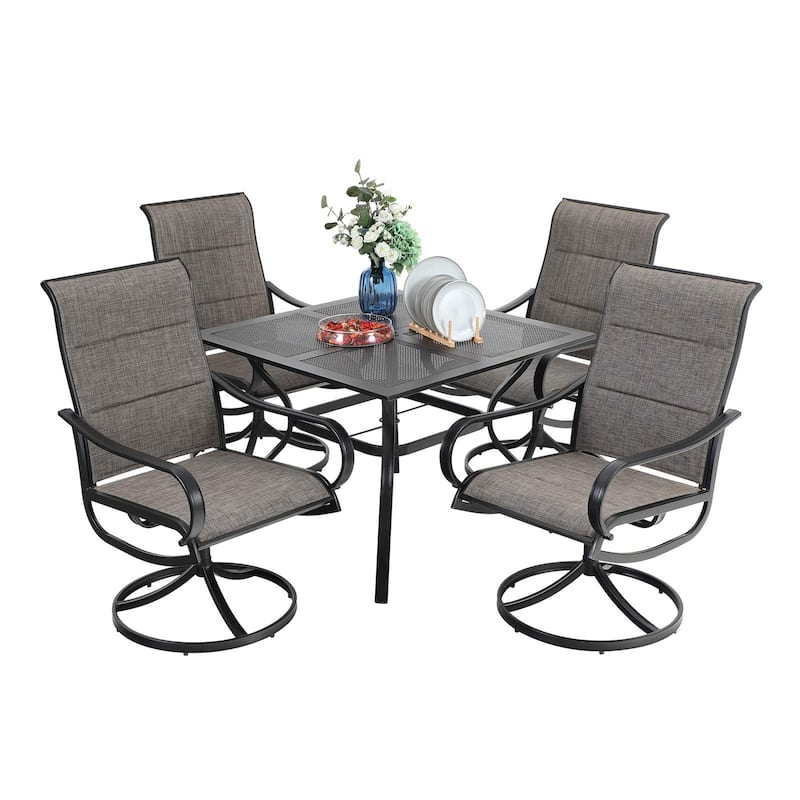 MAISON ARTS 5-Piece Square Patio Dining Set